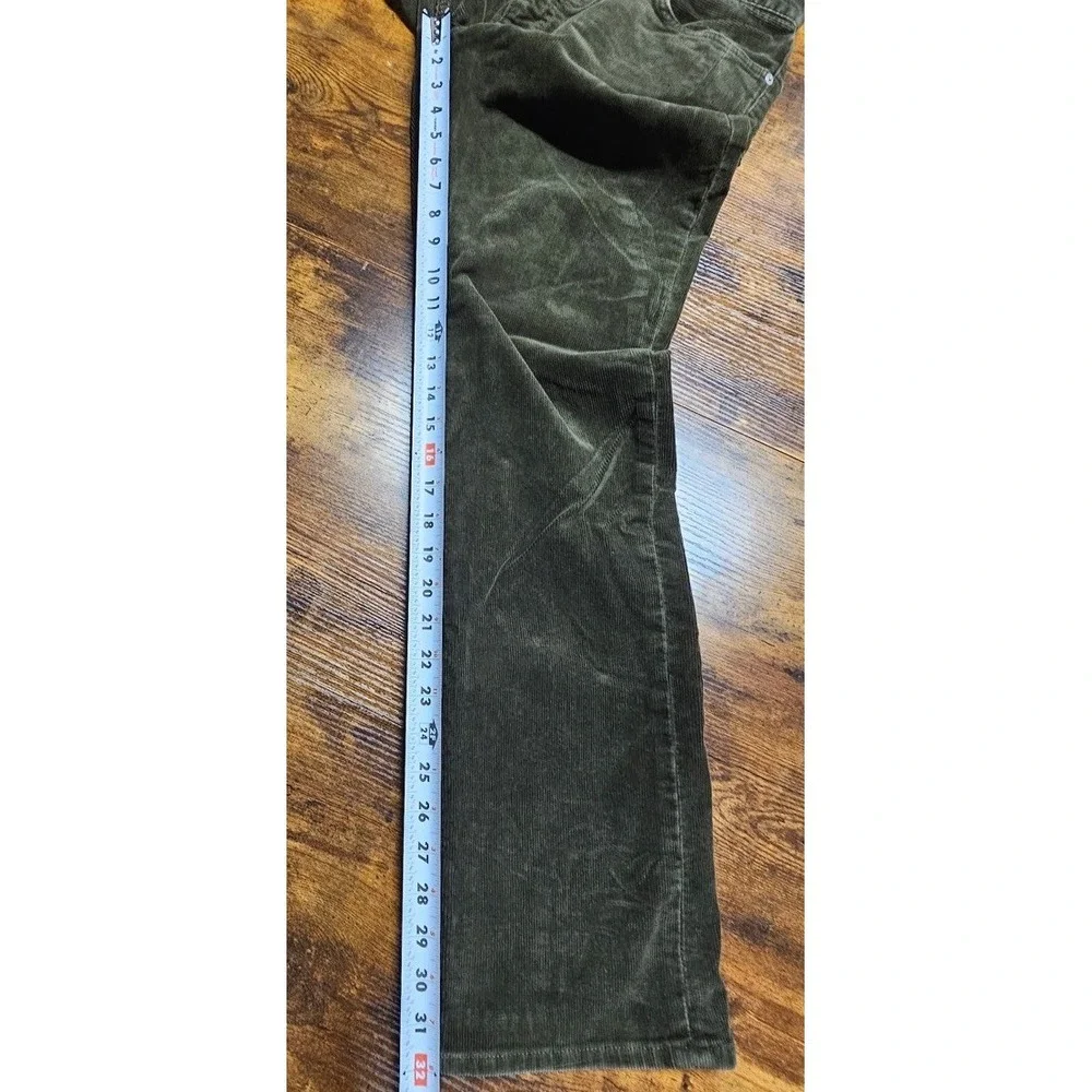 Polo Ralph Lauren Men's Varick Slim Straight 33x32 Olive Green Corduroy 5 Pocket